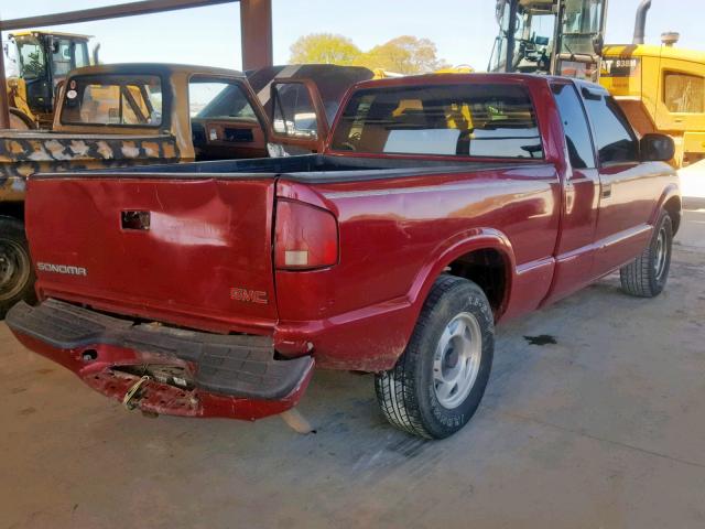 1GTCS19W2Y8253404 - 2000 GMC SONOMA MAROON photo 4