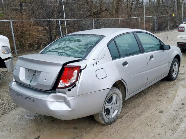 1G8AG52F65Z154188 - 2005 SATURN ION LEVEL SILVER photo 4