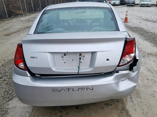1G8AG52F65Z154188 - 2005 SATURN ION LEVEL SILVER photo 9