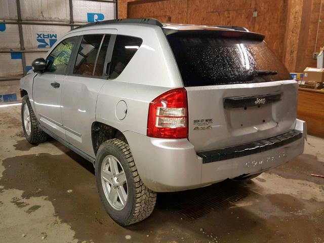 1J4NF1FB8AD640741 - 2010 JEEP COMPASS SP SILVER photo 3