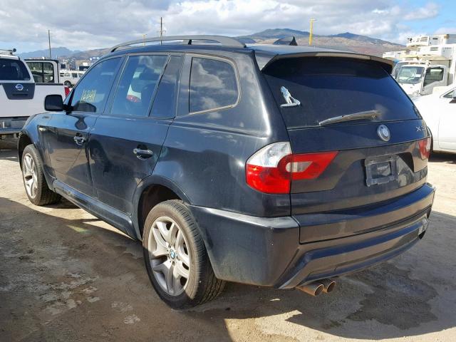 WBXPA93456WD33983 - 2006 BMW X3 3.0I BLACK photo 3