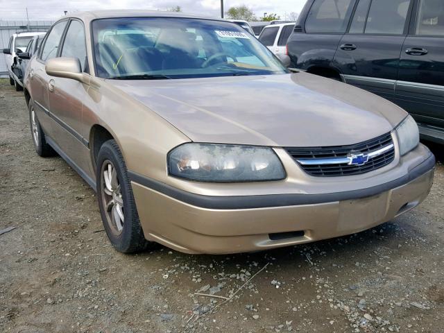 2G1WF52E849172425 - 2004 CHEVROLET IMPALA GOLD photo 1