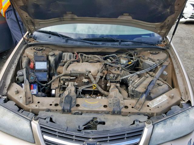 2G1WF52E849172425 - 2004 CHEVROLET IMPALA GOLD photo 7