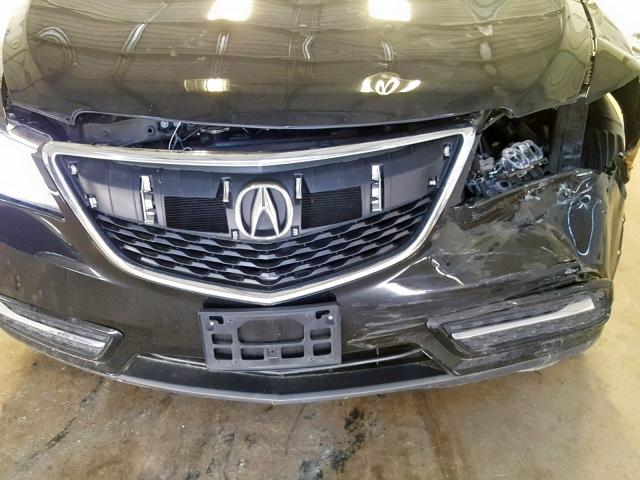 5FRYD4H40FB001969 - 2015 ACURA MDX TECHNO BLACK photo 9