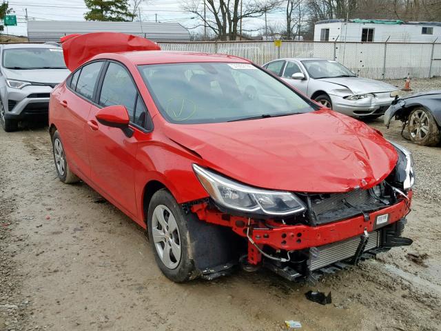 1G1BC5SM1H7121600 - 2017 CHEVROLET CRUZE LS RED photo 1