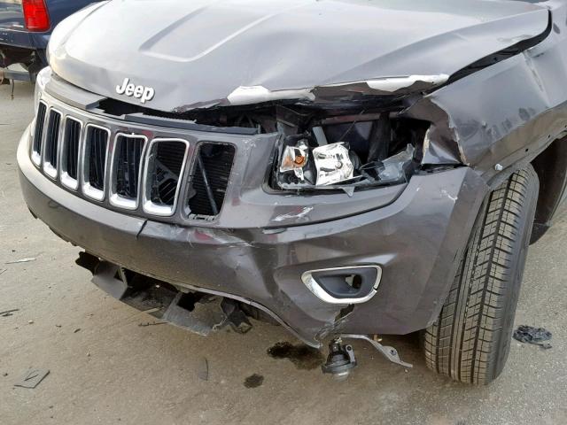 1C4RJEAG5FC217483 - 2015 JEEP GRAND CHER GRAY photo 9