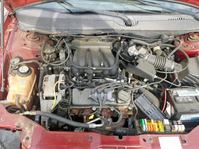 1FAFP56U27A183912 - 2007 FORD TAURUS SEL BURGUNDY photo 7