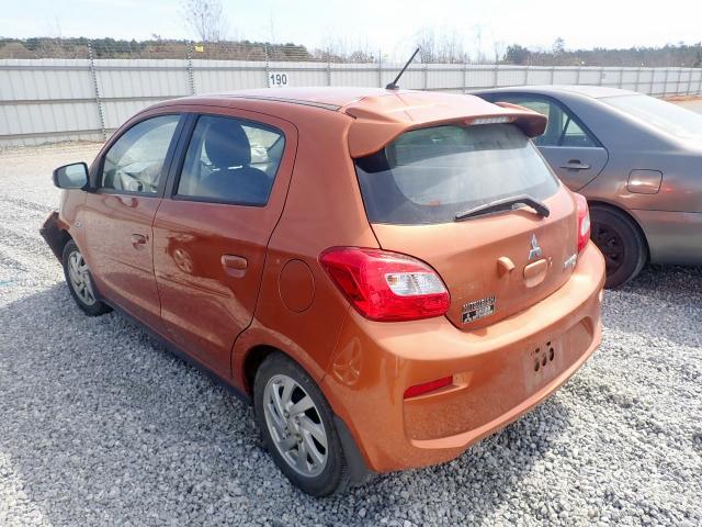 ML32A4HJ0HH017469 - 2017 MITSUBISHI MIRAGE SE ORANGE photo 3