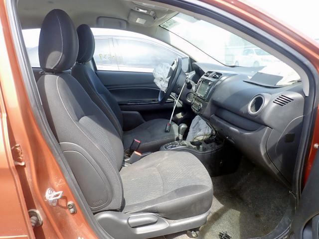 ML32A4HJ0HH017469 - 2017 MITSUBISHI MIRAGE SE ORANGE photo 5