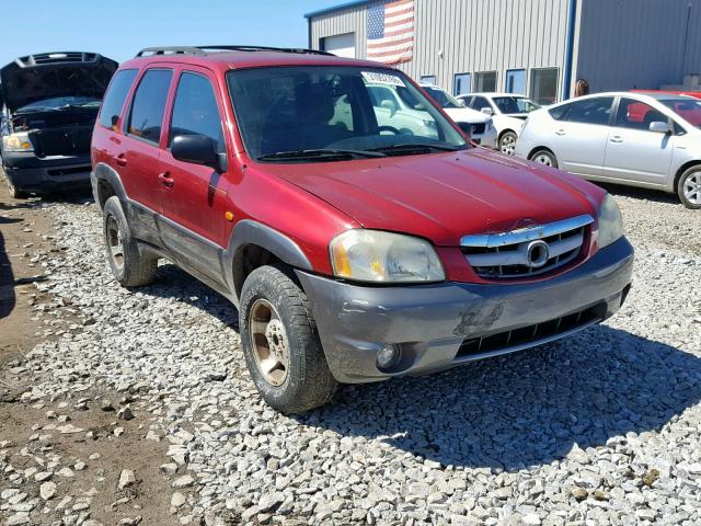 4F2CZ04124KM24912 - 2004 MAZDA TRIBUTE LX RED photo 1