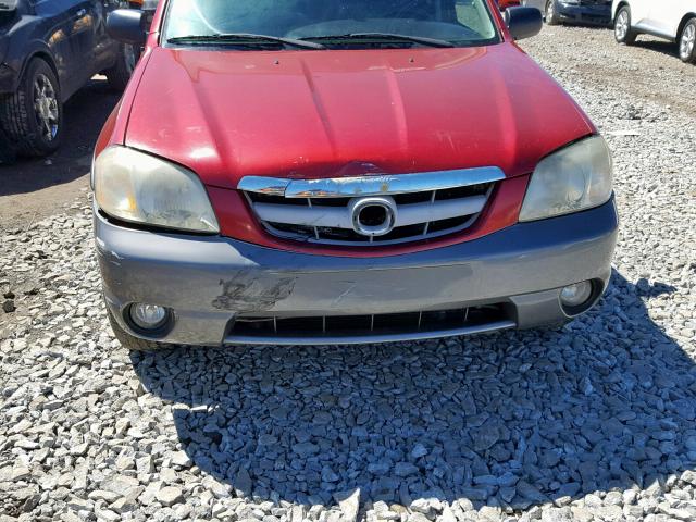 4F2CZ04124KM24912 - 2004 MAZDA TRIBUTE LX RED photo 9