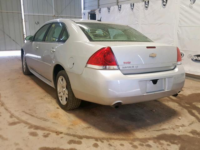 2G1WB5E38E1101814 - 2014 CHEVROLET IMPALA LIM SILVER photo 3