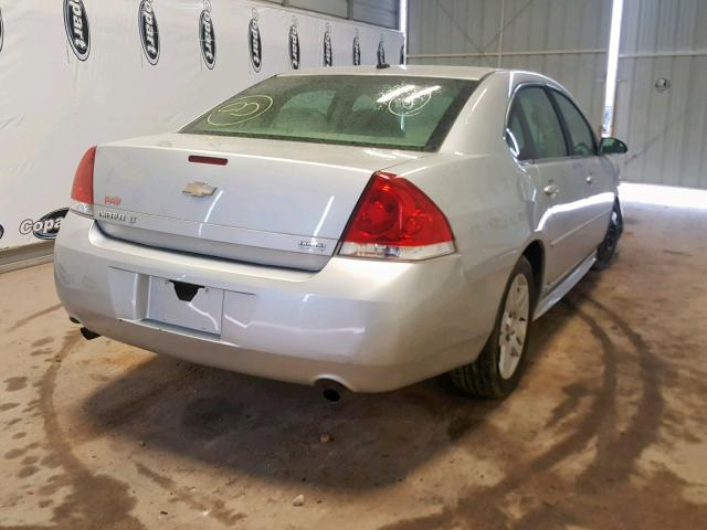 2G1WB5E38E1101814 - 2014 CHEVROLET IMPALA LIM SILVER photo 4