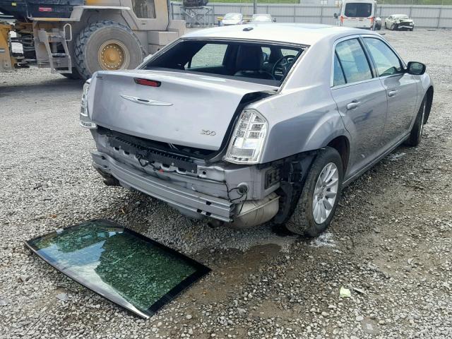 2C3CCAAG3EH365186 - 2014 CHRYSLER 300 SILVER photo 4