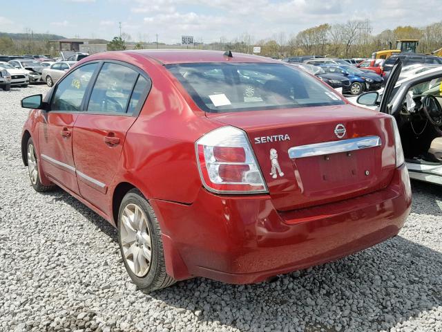 3N1AB6AP1AL633594 - 2010 NISSAN SENTRA 2.0 RED photo 3