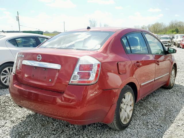 3N1AB6AP1AL633594 - 2010 NISSAN SENTRA 2.0 RED photo 4