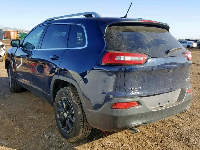 1C4PJMCB5FW794175 - 2015 JEEP CHEROKEE L BLUE photo 3