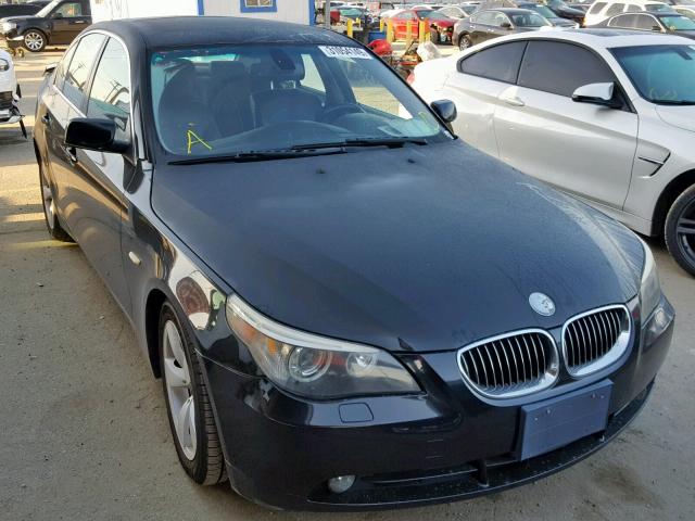 WBANE53547CW61032 - 2007 BMW 525 I BLACK photo 1