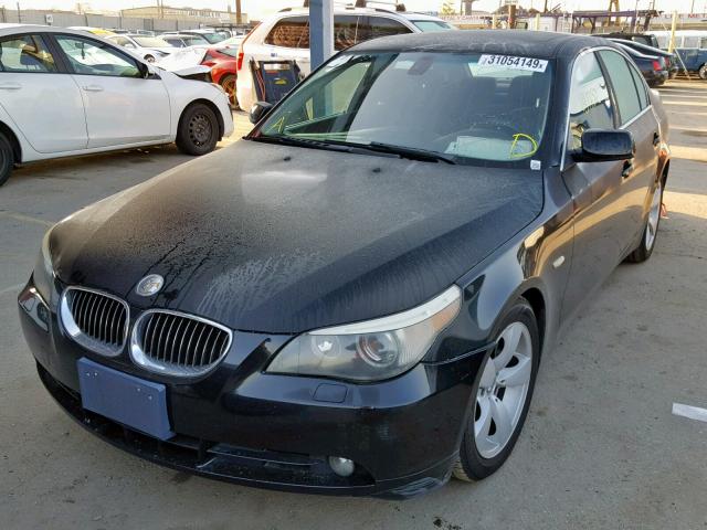 WBANE53547CW61032 - 2007 BMW 525 I BLACK photo 2