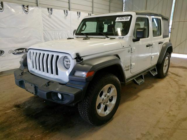 1C4HJXDG6JW153111 - 2018 JEEP WRANGLER U WHITE photo 2