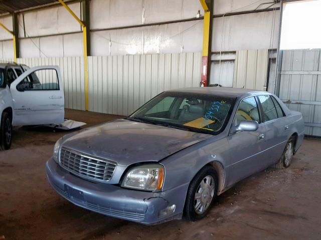 1G6KD54Y85U250969 - 2005 CADILLAC DEVILLE BLUE photo 2