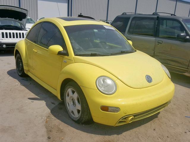 3VWCB21C81M443892 - 2001 VOLKSWAGEN NEW BEETLE YELLOW photo 1