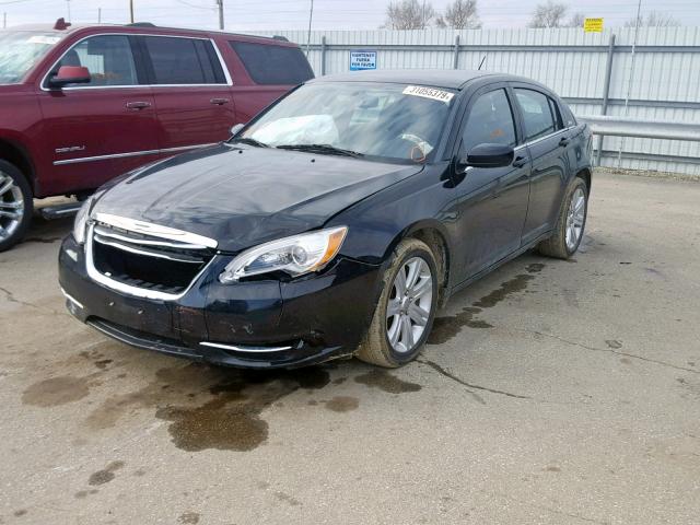 1C3CCBBG6CN263762 - 2012 CHRYSLER 200 TOURIN BLACK photo 2