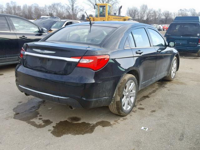 1C3CCBBG6CN263762 - 2012 CHRYSLER 200 TOURIN BLACK photo 4