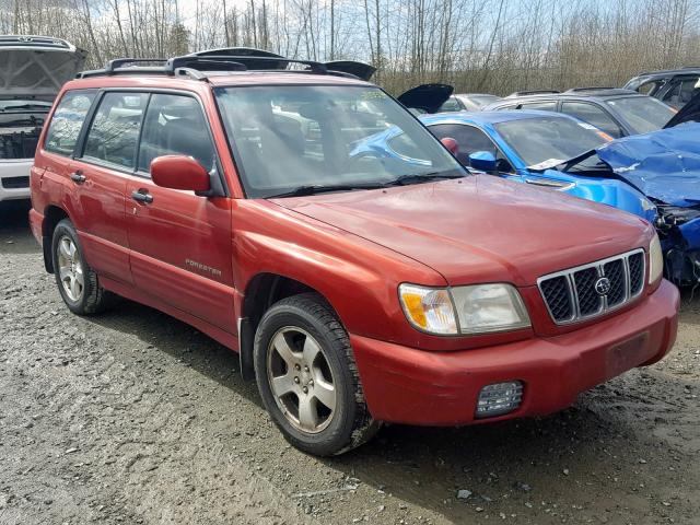 JF1SF65612H756938 - 2002 SUBARU FORESTER S BURGUNDY photo 1