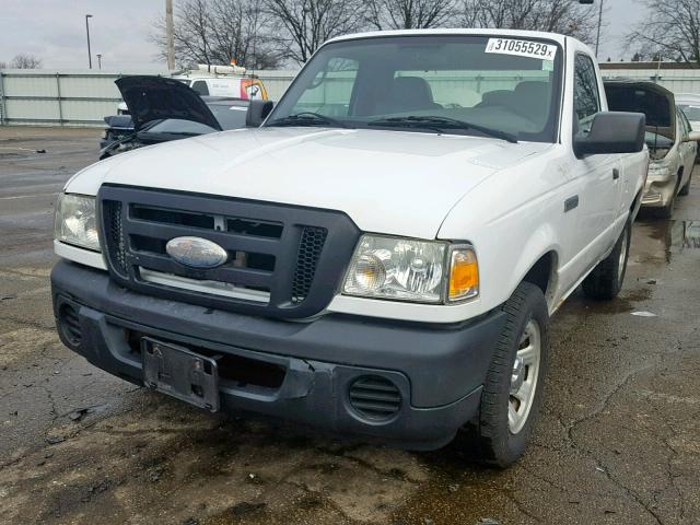 1FTYR10D49PA35114 - 2009 FORD RANGER WHITE photo 2