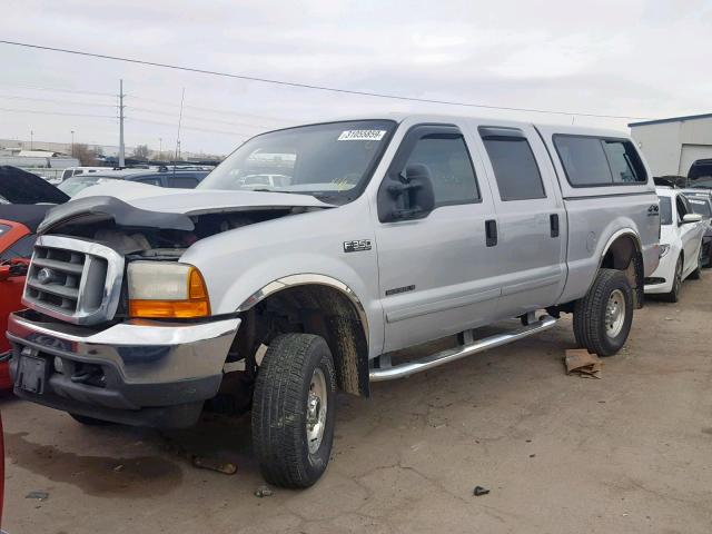 1FTSW31F41EB06189 - 2001 FORD F350 SRW S SILVER photo 2