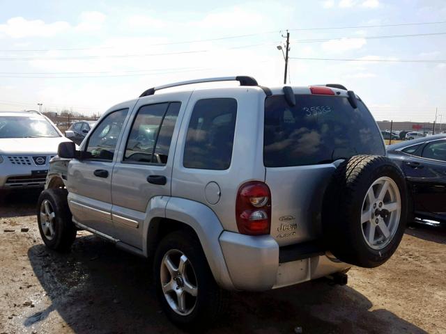 1J4GL58K16W293108 - 2006 JEEP LIBERTY LI SILVER photo 3