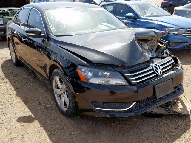 1VWBH7A31DC026496 - 2013 VOLKSWAGEN PASSAT SE BLACK photo 1