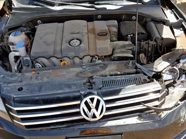 1VWBH7A31DC026496 - 2013 VOLKSWAGEN PASSAT SE BLACK photo 7