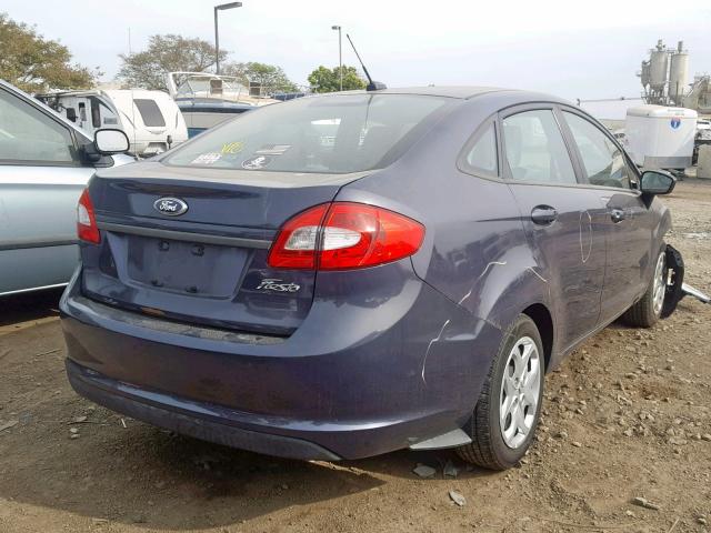 3FADP4AJ3DM150057 - 2013 FORD FIESTA S GRAY photo 4