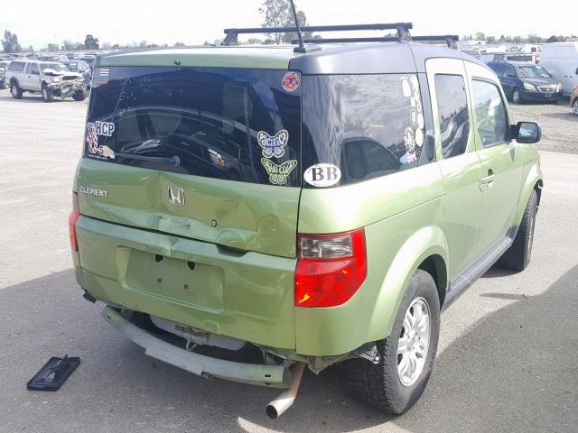 5J6YH28746L021184 - 2006 HONDA ELEMENT EX GREEN photo 4