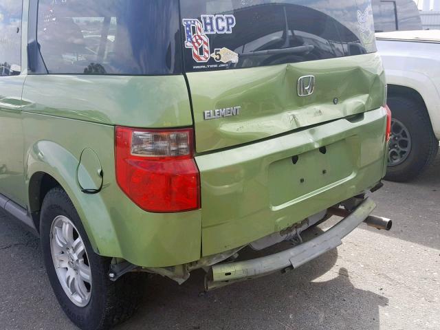 5J6YH28746L021184 - 2006 HONDA ELEMENT EX GREEN photo 9