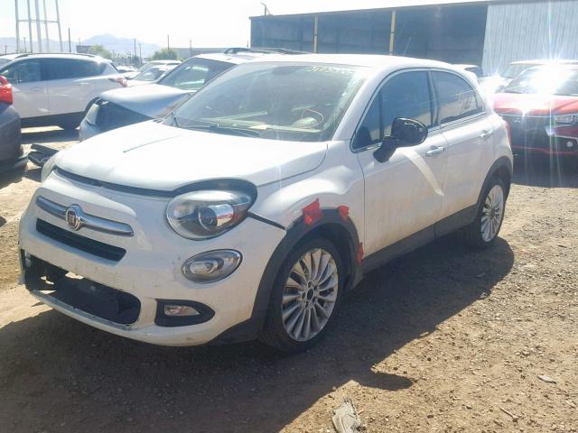 ZFBCFXDT2GP353997 - 2016 FIAT 500X LOUNG WHITE photo 2