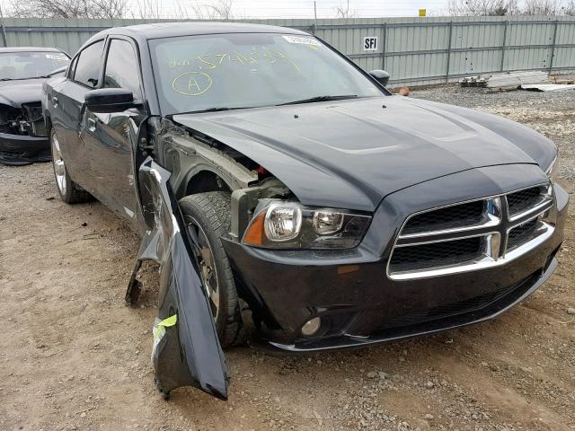 2C3CDXHG4DH574439 - 2013 DODGE CHARGER SX BLACK photo 1