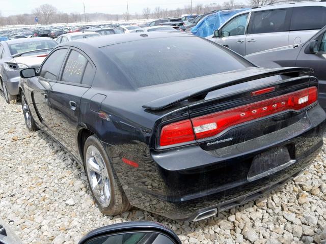 2C3CDXHG4DH574439 - 2013 DODGE CHARGER SX BLACK photo 3