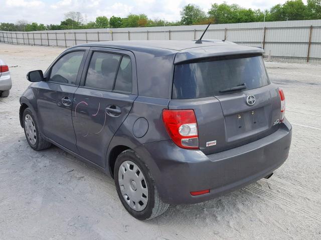 JTKKU4B42C1025204 - 2012 TOYOTA SCION XD GRAY photo 3