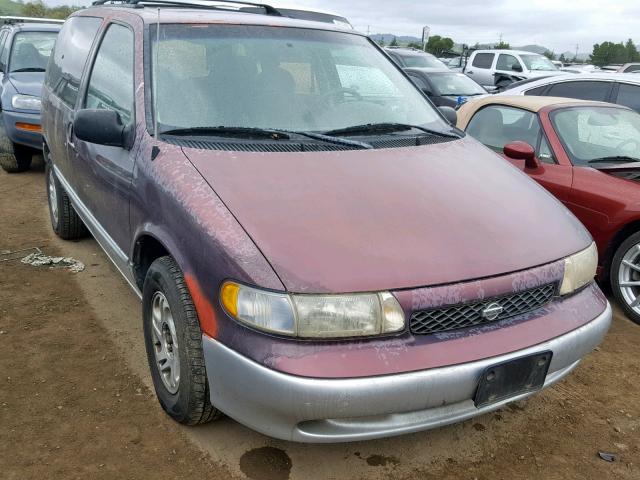 4N2DN1115VD830535 - 1997 NISSAN QUEST XE BURGUNDY photo 1