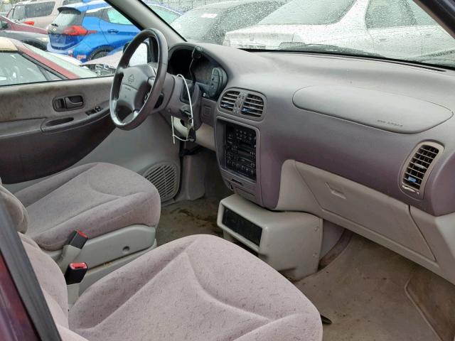 4N2DN1115VD830535 - 1997 NISSAN QUEST XE BURGUNDY photo 5