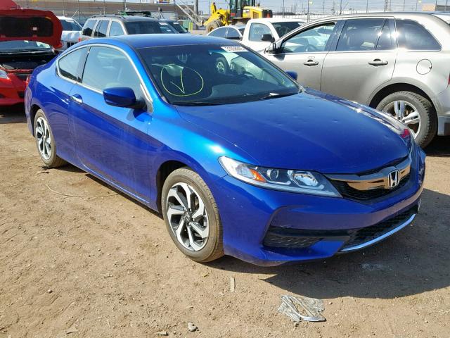 1HGCT1A37GA009982 - 2016 HONDA ACCORD LX- BLUE photo 1