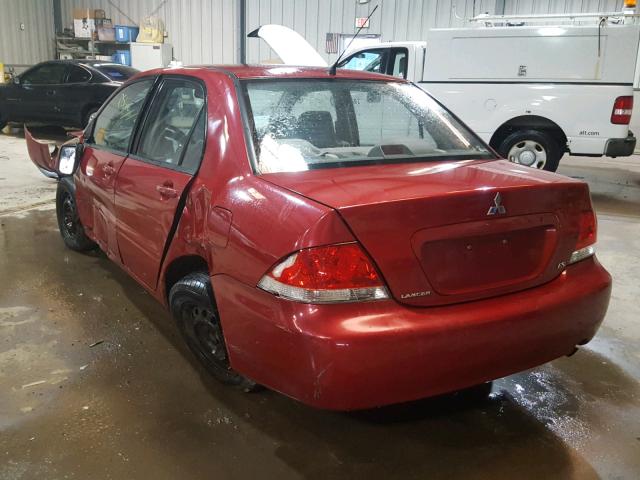 JA3AJ26E94U015111 - 2004 MITSUBISHI LANCER ES RED photo 3