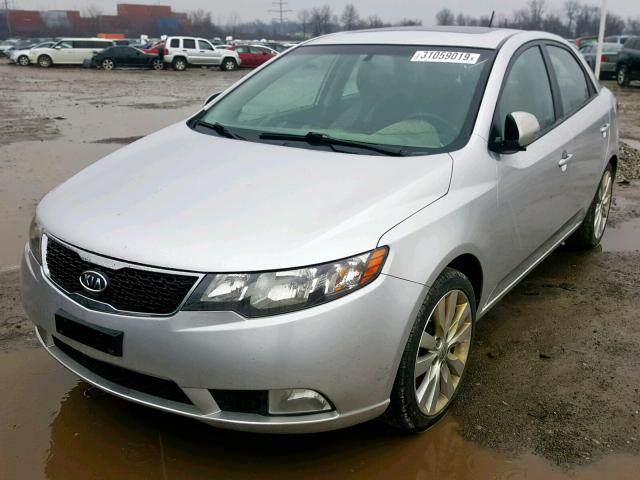 KNAFW4A36C5603869 - 2012 KIA FORTE SX SILVER photo 2