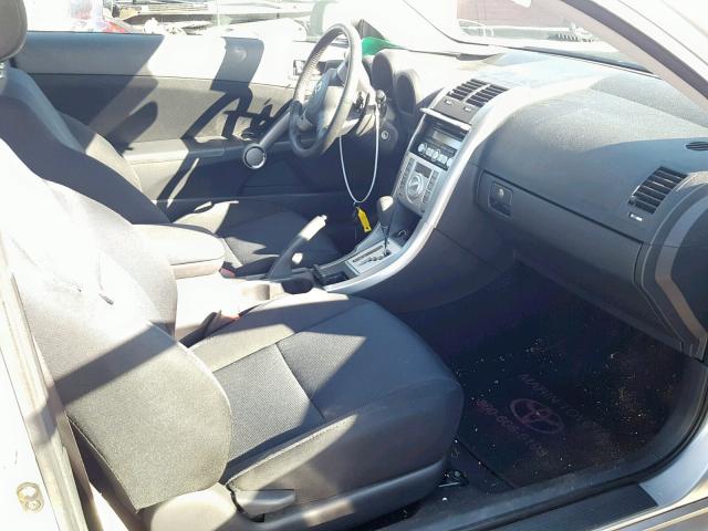 JTKDE167890276669 - 2009 TOYOTA SCION TC SILVER photo 5