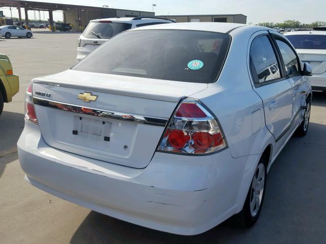 KL1TD5DE8BB214415 - 2011 CHEVROLET AVEO LS WHITE photo 9