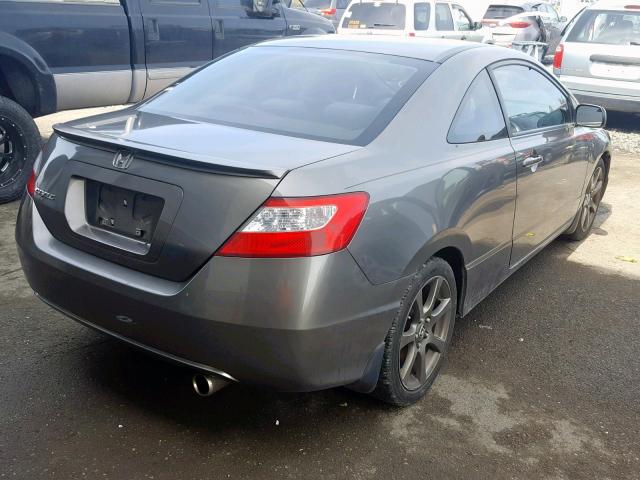 2HGFG11827H542563 - 2007 HONDA CIVIC EX GRAY photo 4