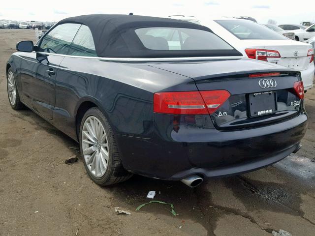 WAULFAFH8BN014388 - 2011 AUDI A5 PREMIUM BLACK photo 3